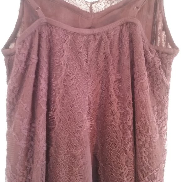 🌞 New American Eagle Camisole Burgundy Lace  XS - Picture 9 of 14